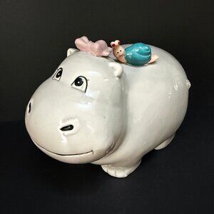 Handmade Hippo and Snail Bank
